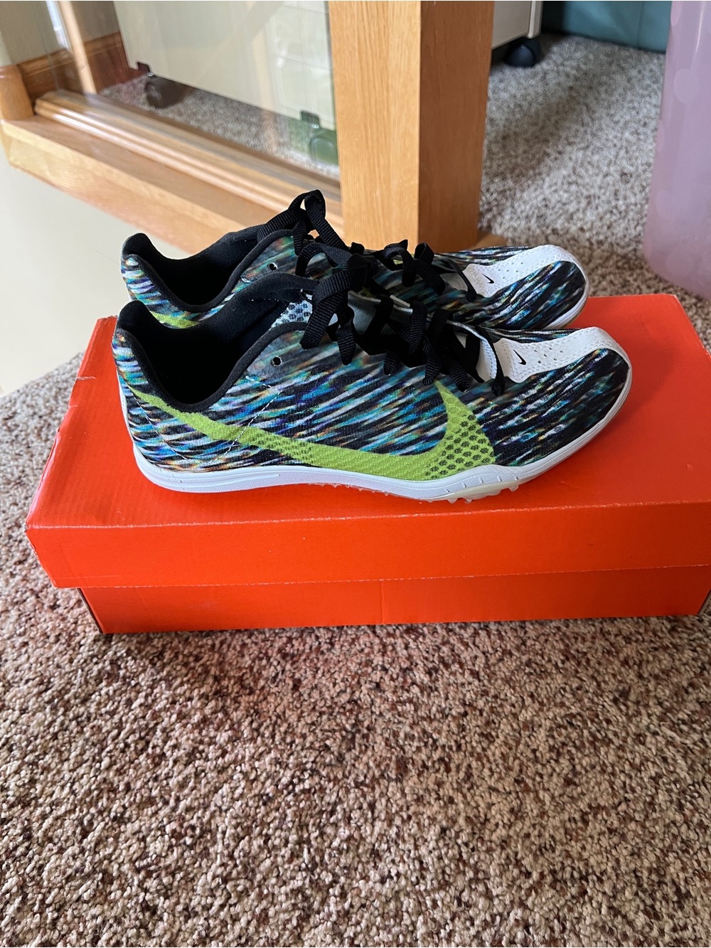 Nike Multicolor Spikes with Neon Green Accent